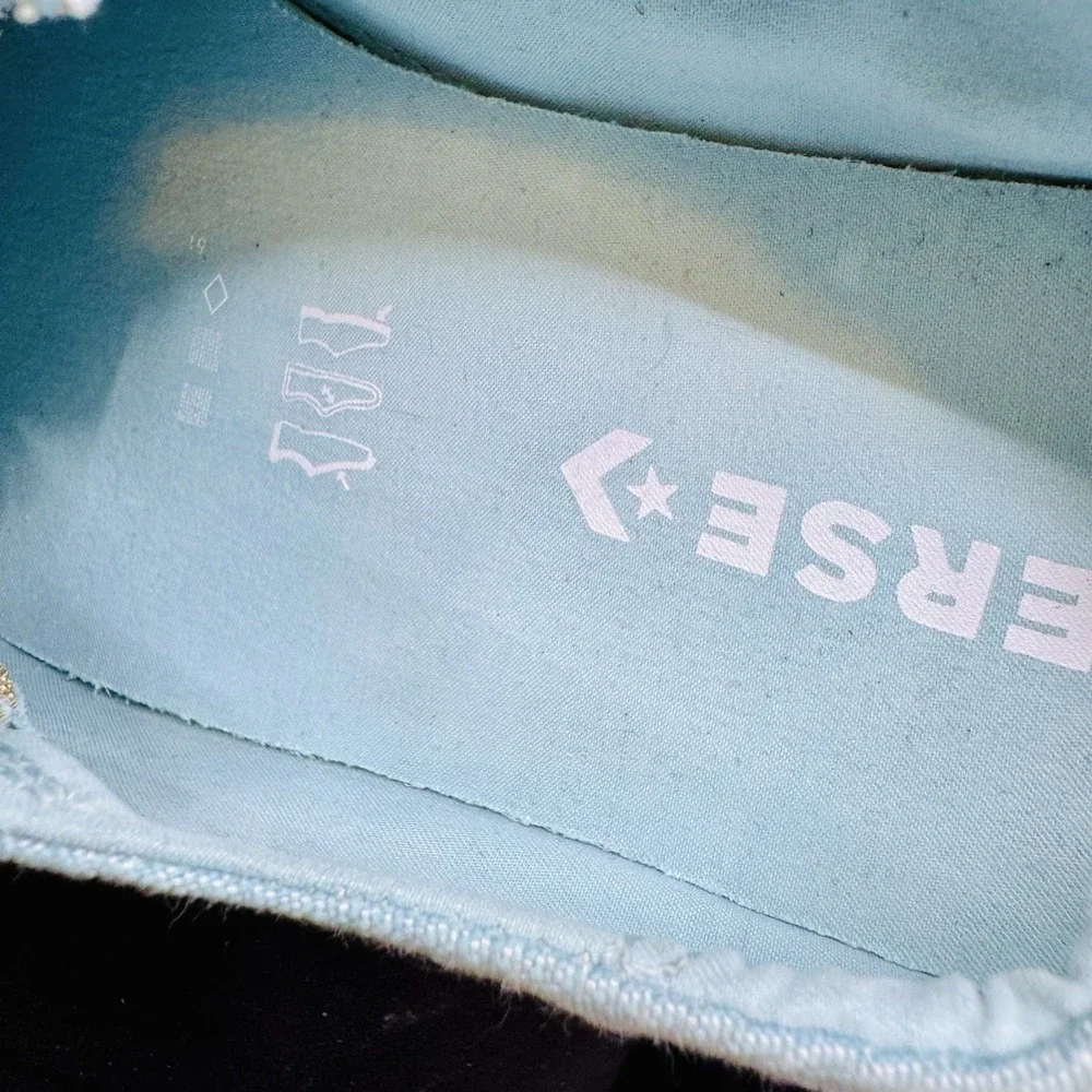 Converse  All Star Shoreline Womens 9 light Blue Slip On Canvas Shoes slip on